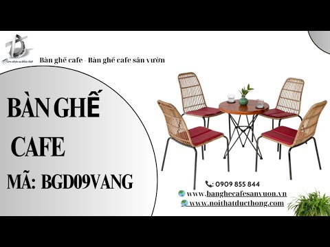 hình ảnh Video giới thiệu sản phẩm Bàn ghế Cafe BGD09VANG | Nội Thất Đức Thông Dĩ An 28
