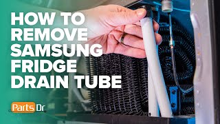 How to replace Samsung refrigerator drain tube part DA97-04049Q