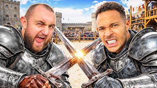 Sword Fighting in Medieval Suits of Armour!!