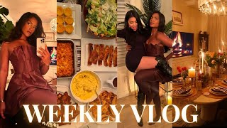 WEEKLY VLOG ♡ (cooking a holiday FEAST, singing competition, GRWM, party hosting, oh we're so back.)