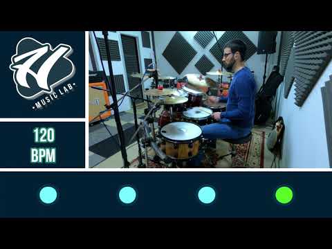 Let's Play Together - Shuffle Drum Groove 120 BPM