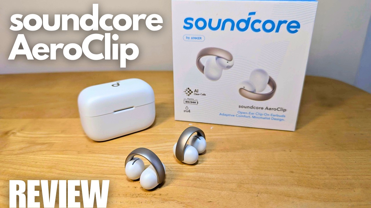 Miniatura da avaliação em vídeo de Fone de Ouvido Bluetooth Anker AeroClip Esportivo