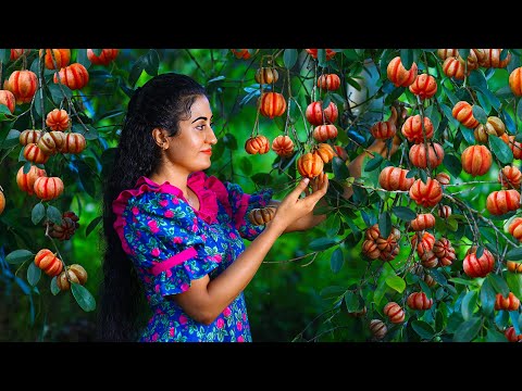 Goraka From My Home Garden πΏ Sun-Dried, Blended Into Chutney, and Cooked in Sri Lankan Village Style