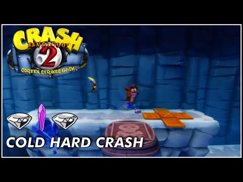 Crash Bandicoot 2 | Cold Hard Crash - Todas as Caixas - Gema + Gema Bônus