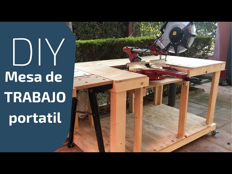 Cómo hacer una mesa de trabajo portátil