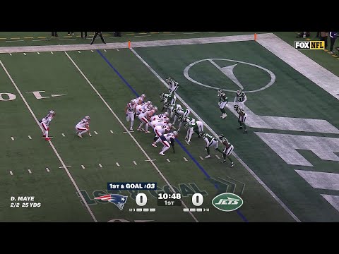 Drake Maye floats it to Austin Hooper for the touchdown