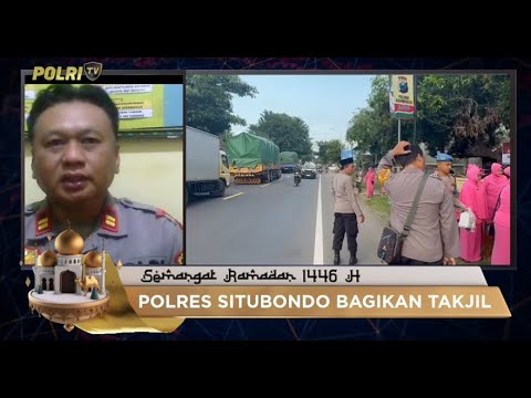 LIVE - KAPOLSEK ASEMBAGUS IPTU UNTORO WINDU PRIYADI, POLRES SITUBONDO BAGIKAN TAKJIL