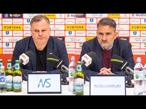2023-04-17 Sandecja Nowy Sącz - Puszcza Niepołomice 2:3 (1:3), pomeczowa konferencja prasowa