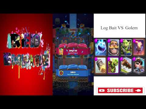 Classic Log Bait vs Max Golem (Level 10 vs Max!!)