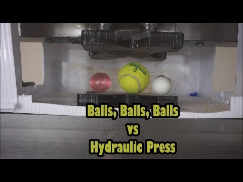 Different Balls Crushed By Hydraulic Press |Tennis | Golf| Bouncy Ball Video