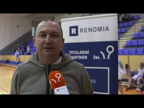 2019-12-13 Strakonice - Loko, rozhovory s hráčkami a trenéry