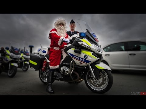 Un jour avec le Père Noël | Escorte des Motocyclistes de la Police Nationale | SCM75 | Paris