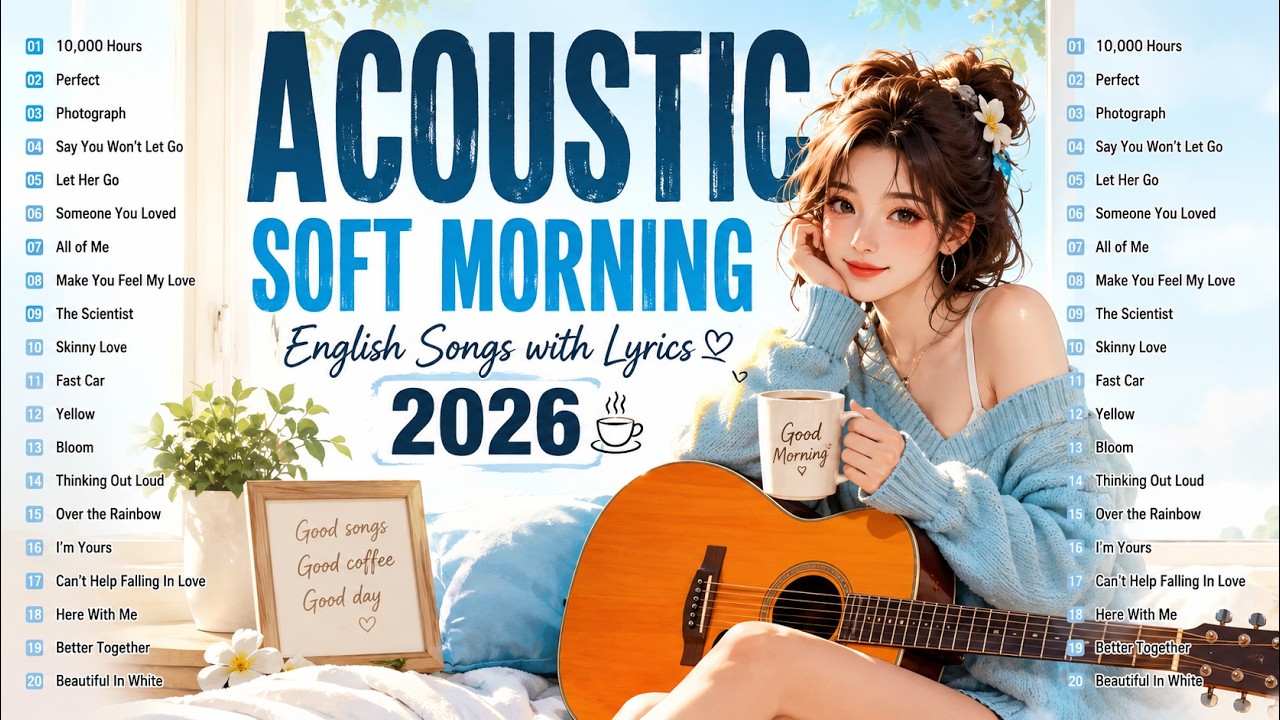 Soft Morning Acoustic Songs 2026 🌤️ English Songs With Lyrics for a Peaceful Day
