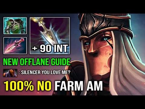 How to 100% Delete AM From Offlane +90 Perma INT Crazy Hit Like a Truck Silencer Dota 2