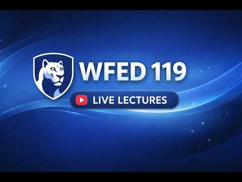 WFED 119 – Classroom Live Session