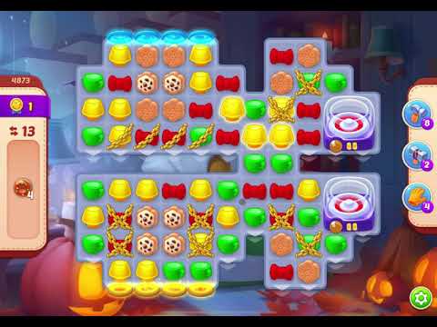 HomeScapes Level 4873 no boosters (13 moves)