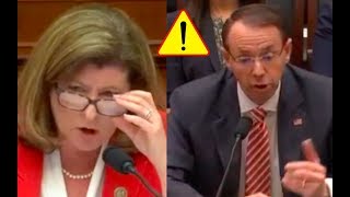 Congresswoman Confronts And DESTROYS Rod Rosenstein Over Mueller's Team!
