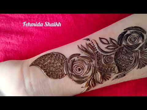 Simple arabic mehndi design Easy flower henna mehndi design 2022||Fehmida Shaikh ||#mehndi #ytvideo