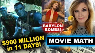 Avatar 2 Box Office almost $1 BILLION! Babylon FLOPS Margot Robbie! Puss in Boots 2 Opening Weekend