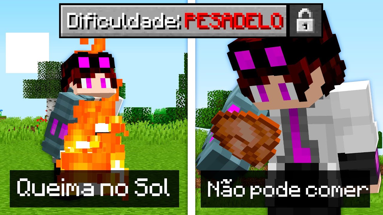 CONHEÇA A DIFICULDADE MAIS INSANA DO MINECRAFT (Vampiro)