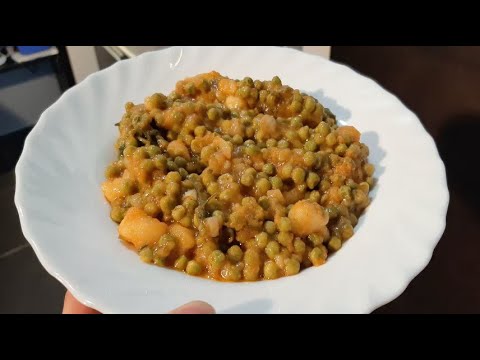 👍🏻Greek Style Green Peas and Potato Stew/ Arakas Latheros #vegan #peasrecipe #sidedish