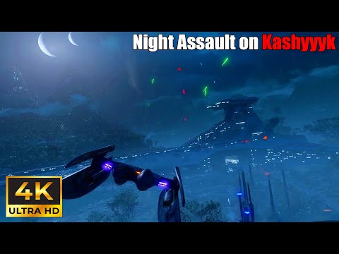 Battlefront 2 in 2024: Attacking on Kashyyyk - Galactic Assault [PC 4K] - No Commentary