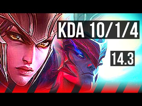 QUINN vs YONE (TOP) | 10/1/4, 900+ games, Legendary | KR Master | 14.3