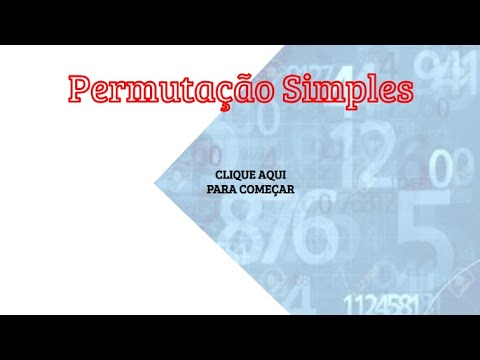 Pergunta 1 - Permutação simples