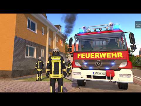 Emergency Call 112 Sim - Wuppertal Firefighters on Duty! 4K