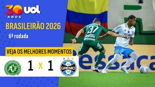 CHAPECOENSE 1 X 1 GRÊMIO | MELHORES MOMENTOS | BRASILEIRÃO