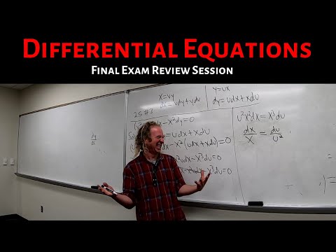 Differential Equations: Final Exam Review