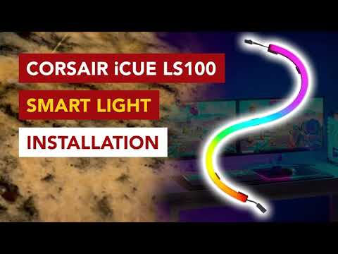 How to Install Corsair iCUE LS100 Smart Lighting on Your Monitor.