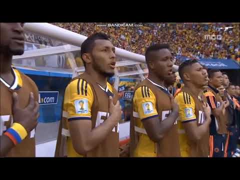 Anthem of Colombia vs Cote d'Ivoire (FIFA World Cup 2014)