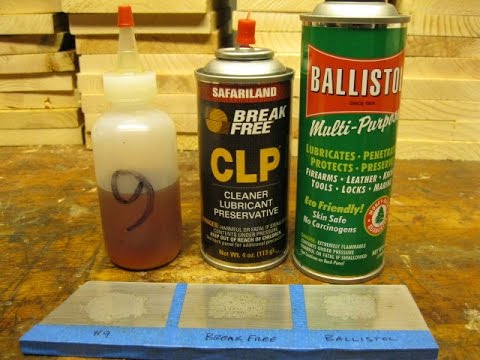 Powder Solvent Comparison Break Free CLP and Ballistol vs Hoppes #9