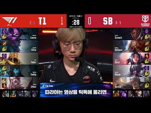 SB vs T1 | W2D5 | Match 20 Game 2 | LCK Summer Split 2020 – S10 | SANDBOX Gaming vs T1
