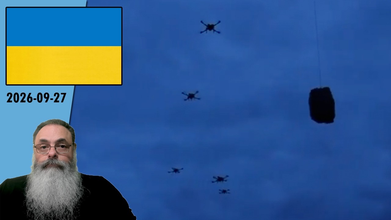 #Ucrânia 2026-09-27: UCRANIANOS tentam LEVAR COMIDA com DRONES para OLESHKI