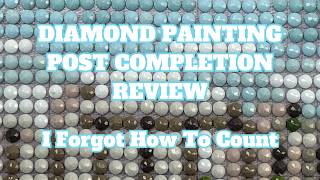 My First Cross Stitch Conversion Finish!! | Diamond Painting Post Completion Review