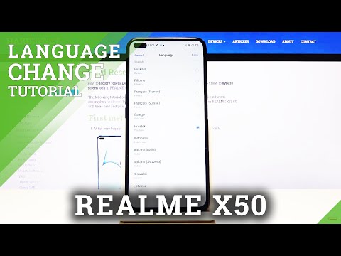 How to Change Language in REALME X50 5G – Change Device Language