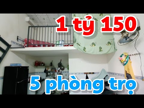 Bán nhà trọ 5 phòng giá 1 tỷ 150 triệu đường nhựa gần Chợ An Thạnh đường Xuyên Á ở Bến Cầu Tây Ninh