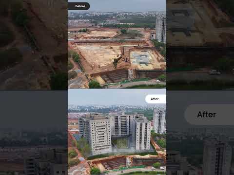 Adding CGI Buildings into Drone shots  #3d #cgi #3danimation #vfx