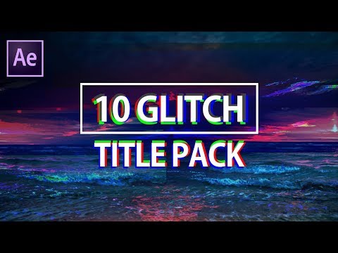 10 GLITCH Title Pack (FREE)  | After Effect Template