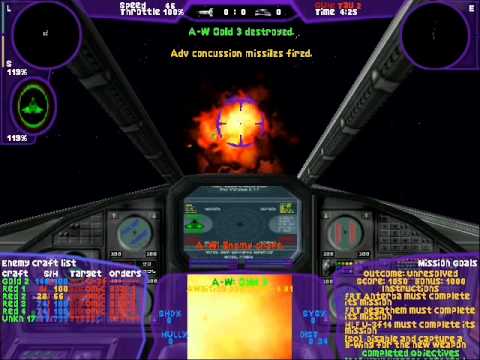 Playthrough of TIE Fighter Total Conversion Battle 6 Mission 3 - Convoy Escort