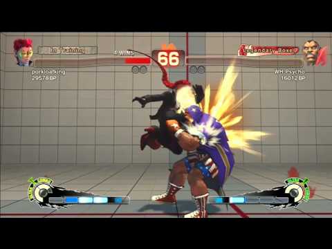 SSF4: porkloafking (C. Viper) VS WH Psycho (Balrog) - Endless Battle