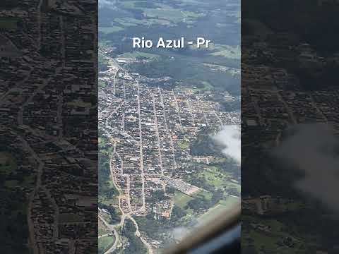 Rio Azul - Pr, visto por cima, com Rv10.  #cidade #avião