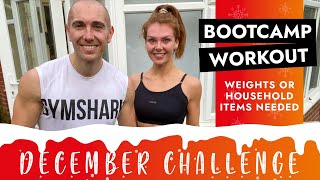 30 Minute Full Body HIIT Bootcamp Workout | Weights - Christmas Fitness Challenge | BodyByJR TV