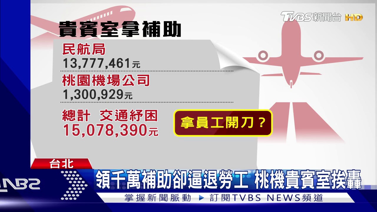 領千萬補助卻逼退勞工 桃機貴賓室挨轟