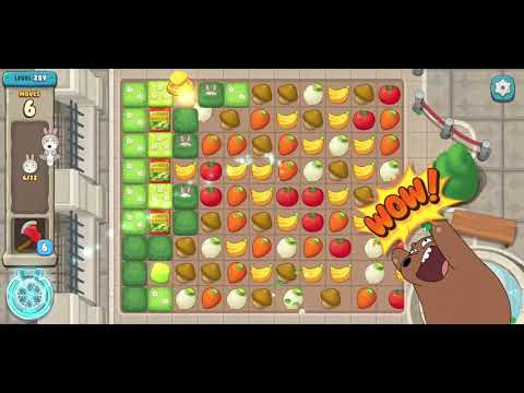 We Bare Bears Match3 Repairs Level 289 - No Boosters
