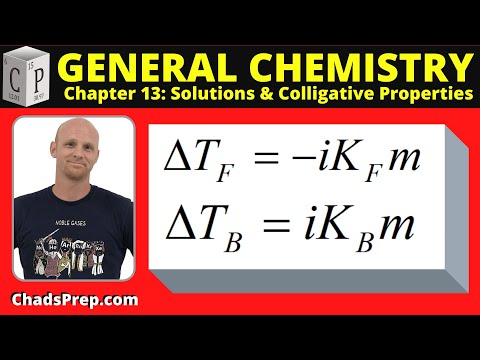 13.2 Calculations Involving Freezing Point Depression and Boiling Point Elevation