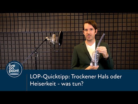 Trockener Hals oder Heiserkeit | Wie kann ich meine Stimme erfolgreich zurückbekommen