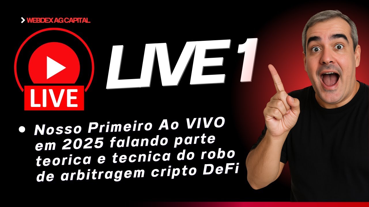 AO VIVO | PRIMEIRA LIVE | LANÇAMENTO OFICIAL ROBO DE ARBITRAGEM CRIPTO DEFI | AG CAPITAL BD